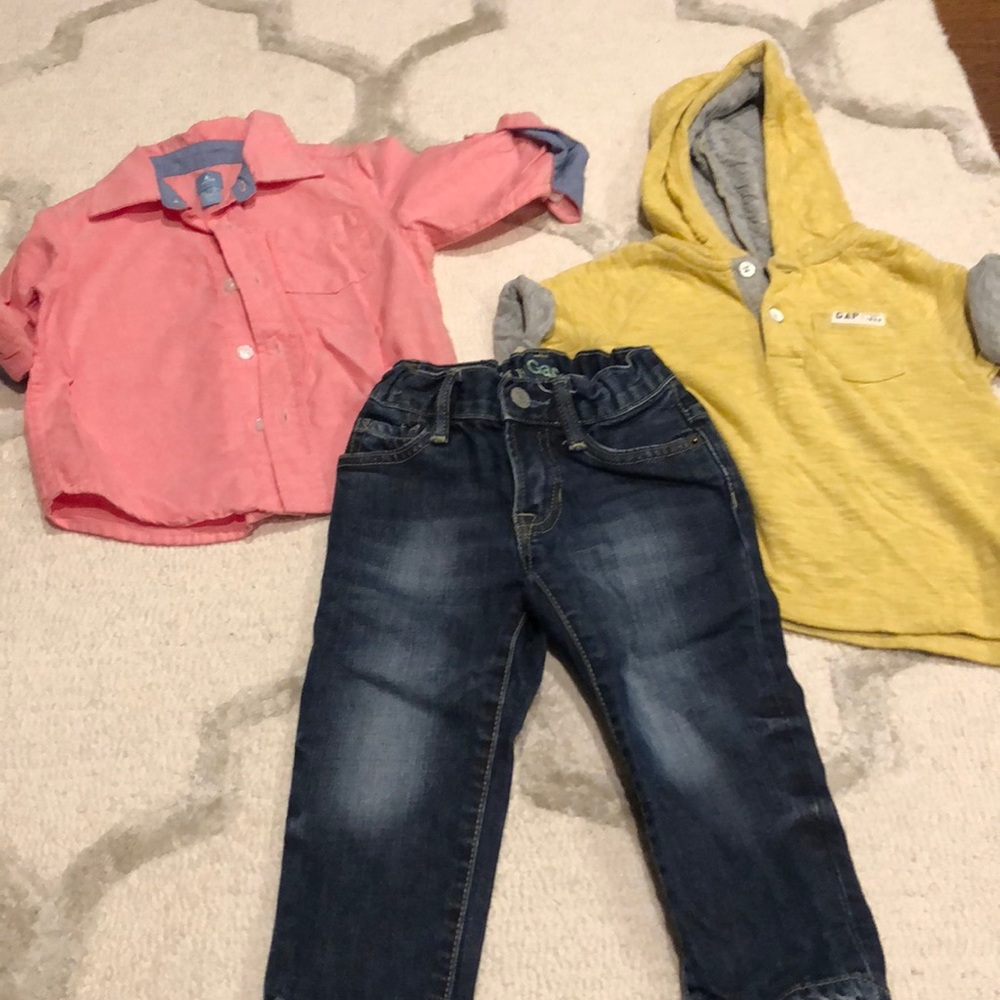 Baby gap 18-24 bundle jeans and shirt
